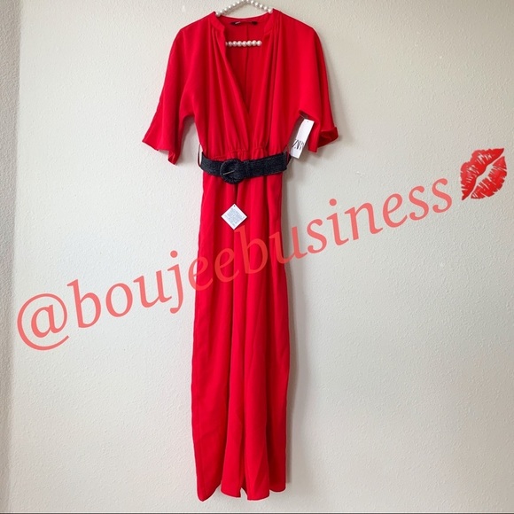 ZARA Jumpsuit with Belt - Picture 7 of 8